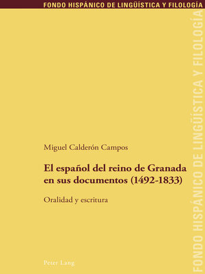 cover image of El español del reino de Granada en sus documentos (14921833)